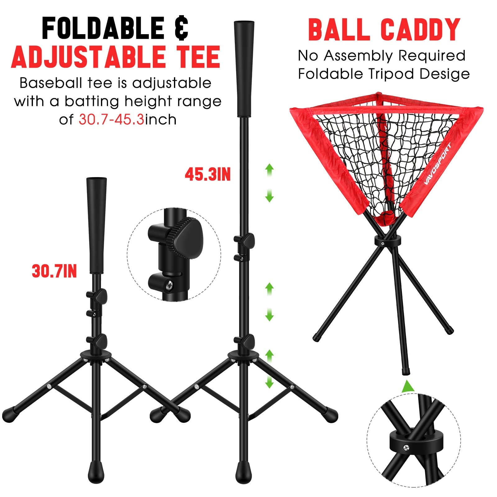 7x7' Baseball Net Set - Portable Softball & Baseball Net for Batting and Pitc...