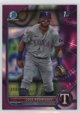 2022 Bowman Chrome Prospects Fuchsia Lava Refractor 80/199 Jose Rodriguez 1ow9