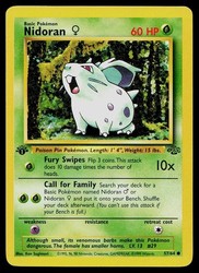 Nidoran F 57/64 Jungle 1st Edition Common