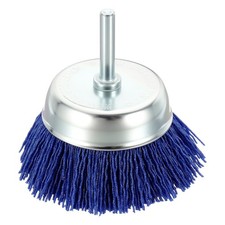 Wire Cup Brush, 1pcs 3in Crimped Steel Wire 0.05"(1.2mm) 1/4in Shank