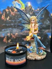 Exclusive Amy Brown Magician Fairy & New Moon Candle Gift Set