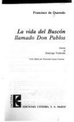 El Buscon The Swindler Hardcover Francisco de. Quevedo