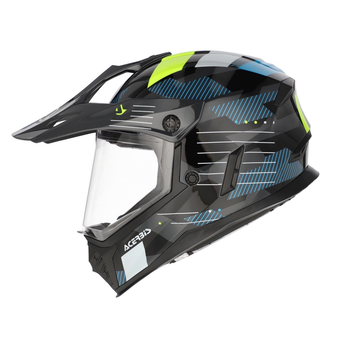 Casco Moto Integrale Acerbis Rider Junior T58 Nero Lucido 0026031.444 foto 4