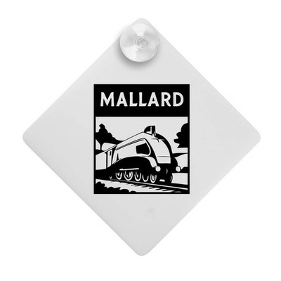 ''Mallard Steam Train'' Saugnapf Auto Fenster Schild (CG00032422)