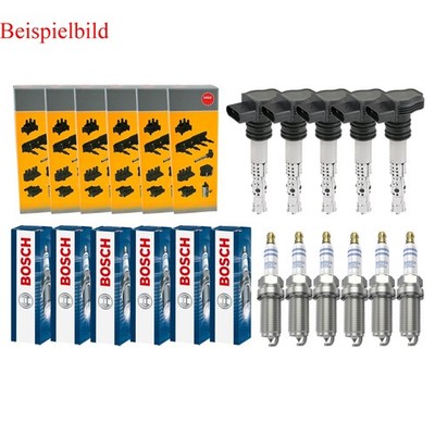 6x NGK Zündspule +6x BOSCH Zündkerze Doppelplatin für Rover 75 RJ 2.0 V6 Land