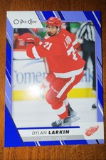 2023-24 O-Pee-Chee - Dylan Larkin Rare Blue Border Insert Red Wings