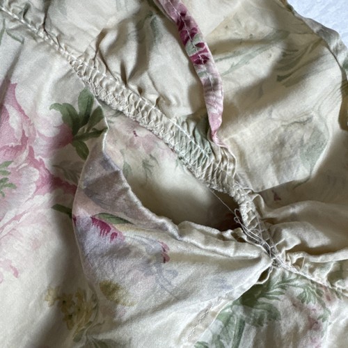 Ralph Lauren Therese Ruffled Pillow Shams Pair King Ruffled Beige Floral Cottage - Bild 15 von 15