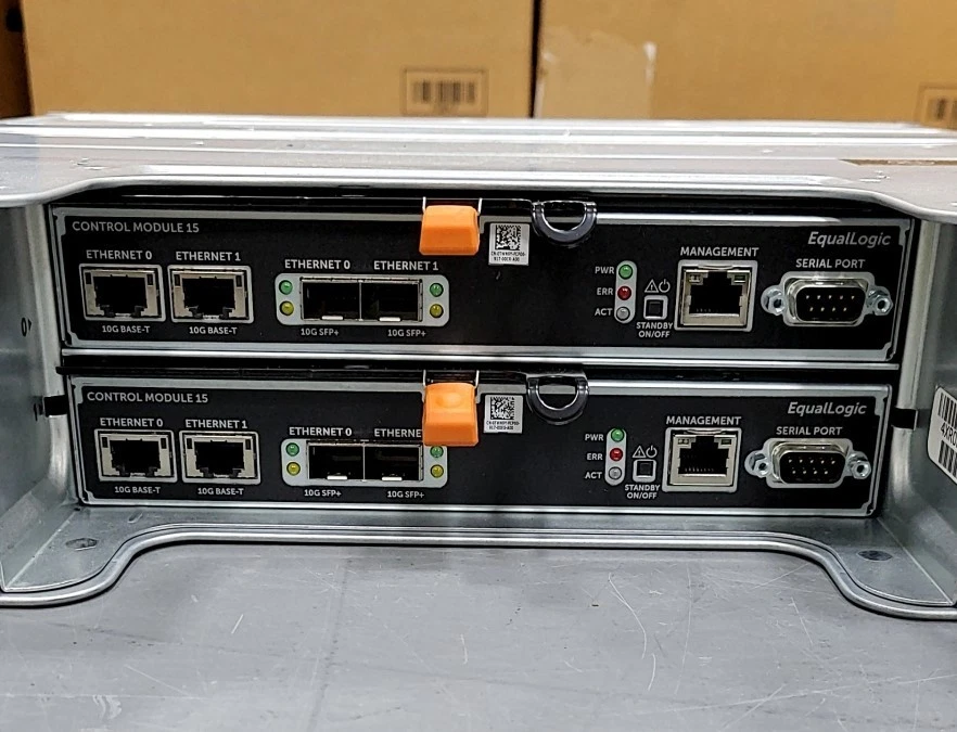 NUEVO ARREGLO DE ALMACENAMIENTO DE 24 BAHÍAS CAJA ABIERTA DELL EQUALLOGIC PS6210 iSCSI E04J VER NOTAS Foto 4 de 4