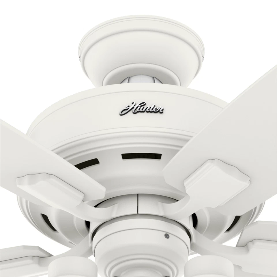 Hunter Fan 44 in Casual Matte White Indoor Ceiling Fan with LED Light and Remote - Image 4 of 4
