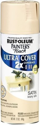 Painter's Touch 2X 12 Oz Ivory Silk Cover Spray Paint Satin [Set of 6]6
