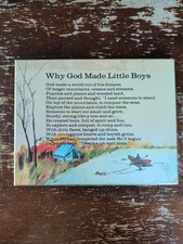 Why God Made Little Boys Hanging Plaque Room Decor