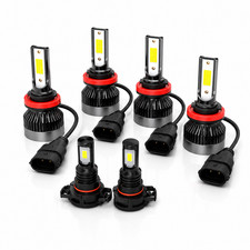 Led Headlightfog Light Bulbs Kit 12000k For Chevy Silverado 1500 2500 2007-2015