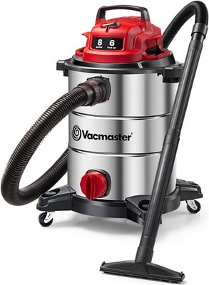 Vacmaster VOC812SF 1101 8-Gallon Premium Stainless Steel Wet/Dry Vacuum