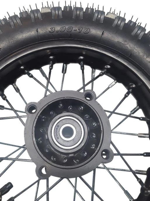 Hinterrad 3.00-10 Speichen Felge Reifen Schlauch Dirt Bike DirtBike Crossreifen - Bild 3 von 4