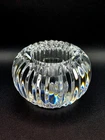 WATERFORD Vintage Lead Crystal Bezel Votive/Tealight Round Candle Holder