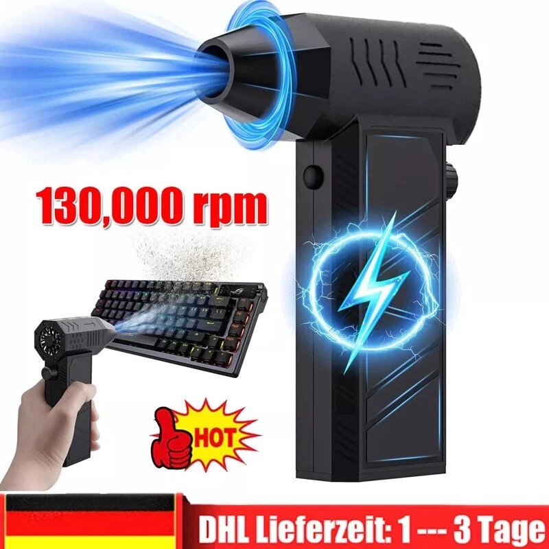 Ventilador a batería 130000 RPM turbo soplador ventilador turbo jet ventilador ventilador soplador - Imagen 4 de 4