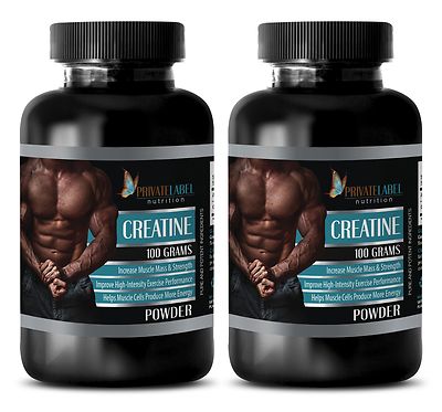 Bodybuilding - CREATINE POWDER 100g - Muscle Gain Supplement - 2 Bottles