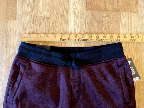 NWT Southpole Sweatpants Boys XL 18-20 Fleece Comfort Joggers Burgundy Womens S - Picture 6 of 6