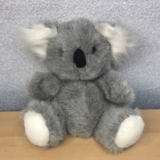 Vintage Koala Bear Hand Puppet Plush Stuffed Toy 10.5" Chunky / Fat 