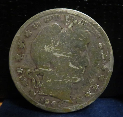 1905-S Barber Half Dollar — photo from the most recent tracked eBay sale