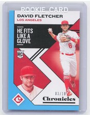 2019 Panini Chronicles #38 David Fletcher Light Blue #/10