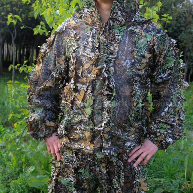 3D Blätter Jagd Militär Tarnnetz Kleidung Sniper CS Ghillie Anzug - Bild 3 von 4