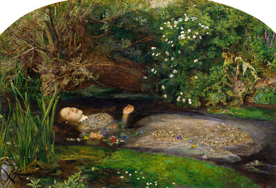 John Everett Millais - Ophelia (circa 1851) - 17'' x 22'' Fine Art Print