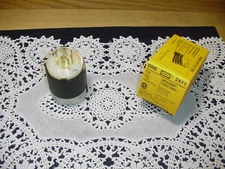 Hubbell 2411 InsulGrip Twist-Lock 3 Pole, 4 Wire, Locking, 20A, 125/250V, NEW!