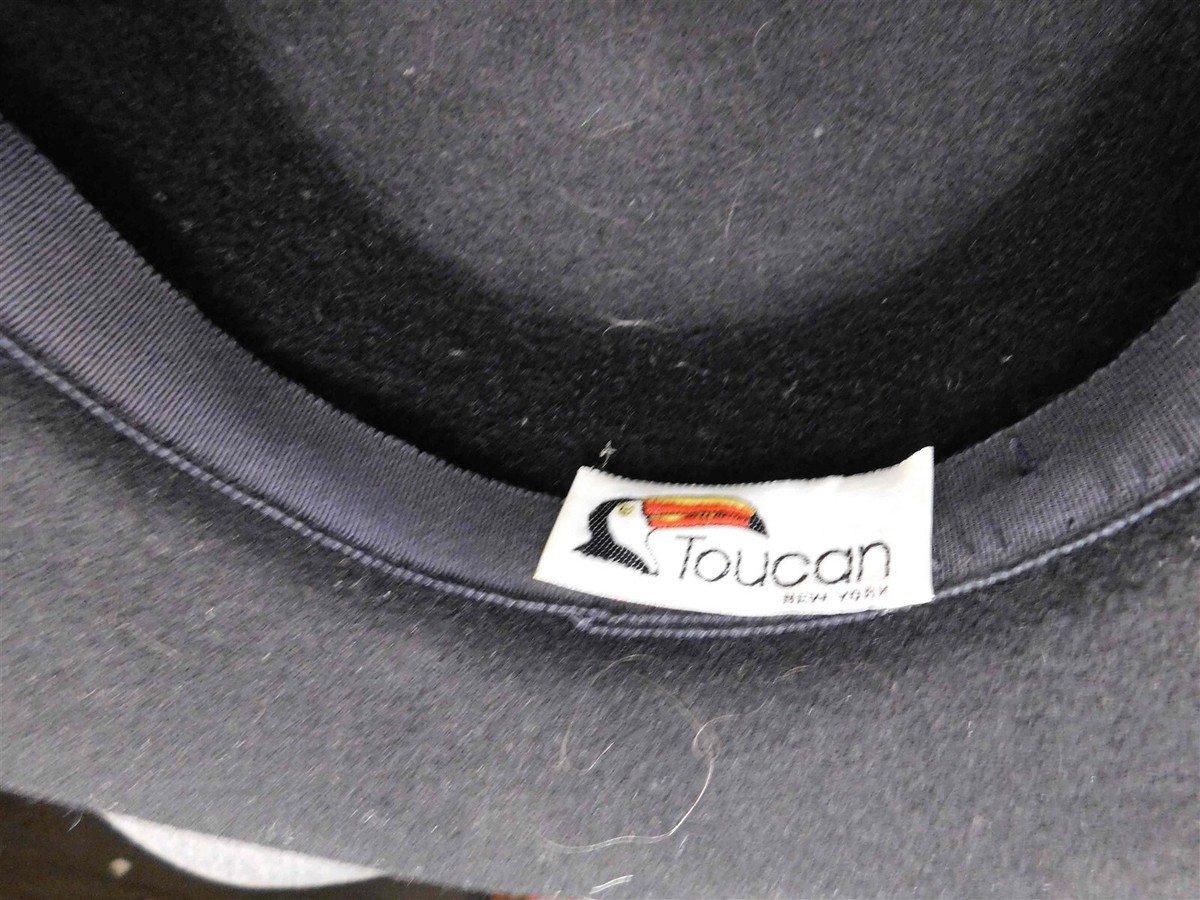 Toucan Vintage Black Cut Velvet Bow Accent Hat | eBay display picture 2