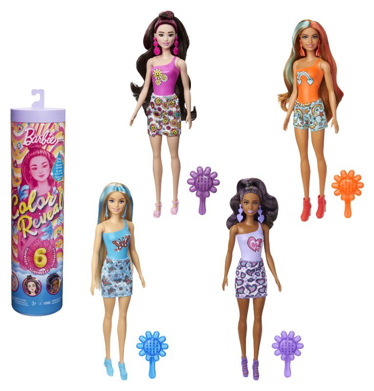 GIOCATTOLO Barbie Color Reveal Serie Arcobaleno Multicolor ass.to