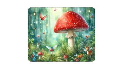 PILZ rechteckige Mausmatte Gaming Computer Mousematte Pad Cottage Core Forest