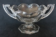 Art Deco Glass 'Chippendale' Pedestal Bowl (T78) by Davidson