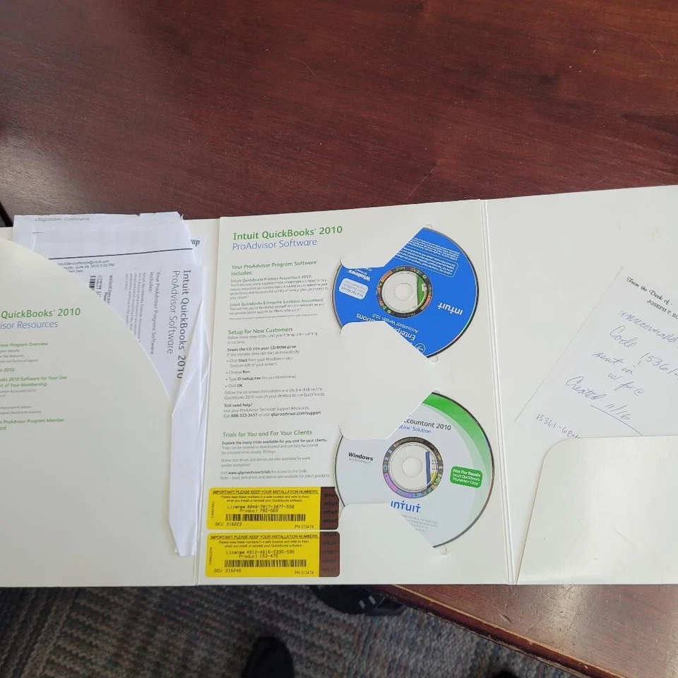 *  Intuit QuickBooks 2010 ProAdvisor WITH CODES Version 10.0--incl. Enterprise - Image 2 of 2