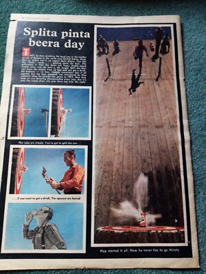 ZZ14 Ephemera 1962 Artikel Holzlager Oregon Axt Bierdosenöffnung 