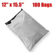 100Bags 12"x15.5" Poly Mailers Mailing Envelopes Self Seal Shipping Bags 2.5 Mil