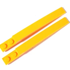 LEGO 1x8 Slope Curved with Plate 1x2 Bright Light Orange 13731 / 85970 LOT OF 2