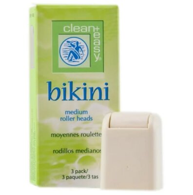 Clean+ Easy Bikini Medium Roller Heads For Wax ( 3 Count)