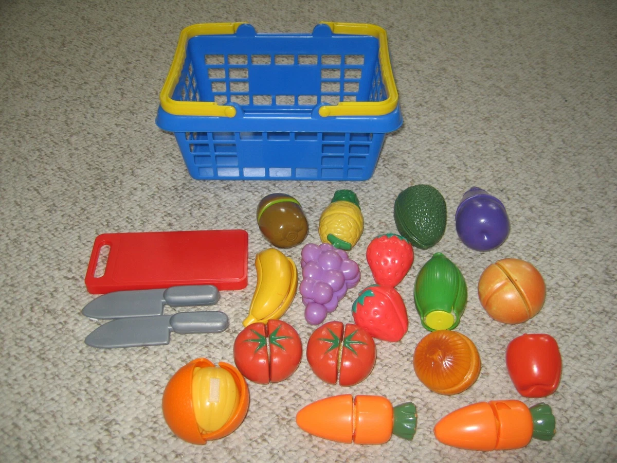 LAKESHORE LEARNING SHOP AND CHOP FRUIT AND VEGETABLE PLAY SET eBay