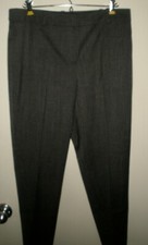  773 Misses 8 Ann Taylor Charcoal gray Slacks Pants Wool Blend