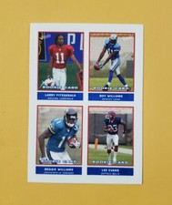 2004 Bazooka Stickers Larry Fitzgerald Lee Evans Roy Williams Reggie Rookie #50