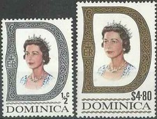 Timbres Famille royale Dominique 263 - 281 ** (36835)