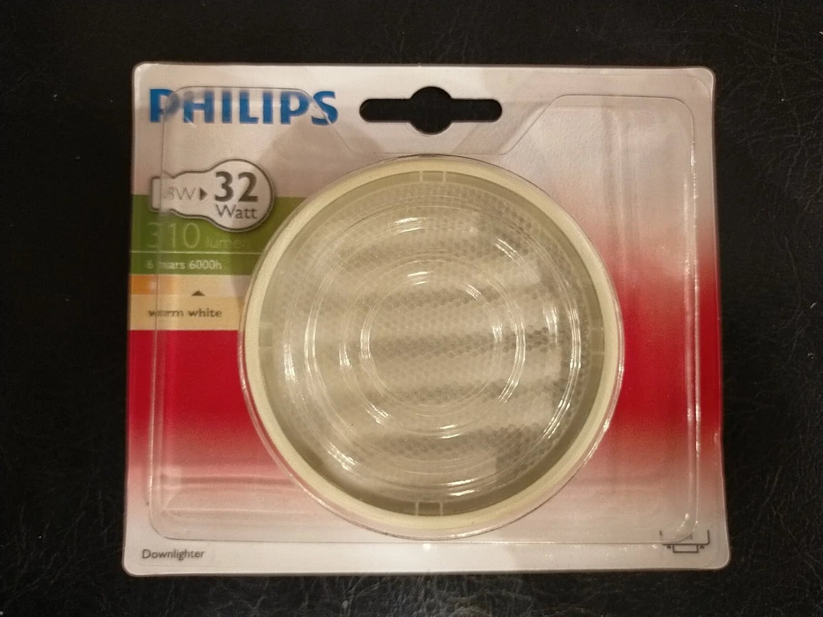 Philips GX53 8w Bulb Warm White CFL eBay