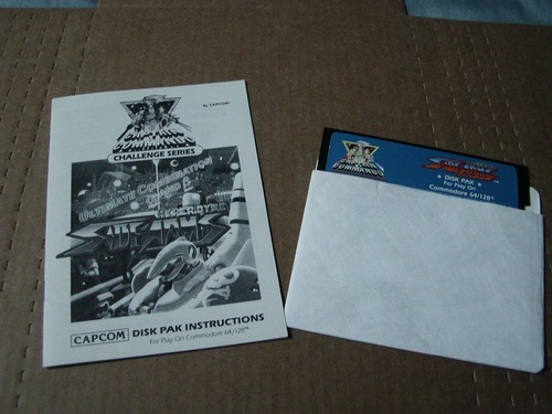Commodore Hyperdine Side Arms 5.25" Disk with Manual Tested Working - 第 1/9 張圖片