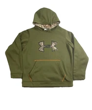 Under Armour Kids Long Sleeve Green Hoodie Size YLG