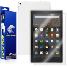 ArmorSuit Amazon Fire HD 10 2015 Screen Protector White Carbon Fiber USA
