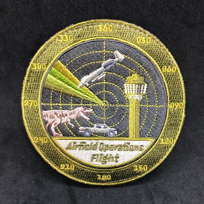 A-10 Strafe T-Rex, KVAD, Moody AFV, Airfield Ops Flight Morale Patch, USAF