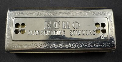 ハーモニカの老舗、HOHNER ホーナー 54/64 C.G エコーハープ、箱付 ハーモニカの老舗、HOHNER ホーナー 54/64 C.G エコーハープ、箱