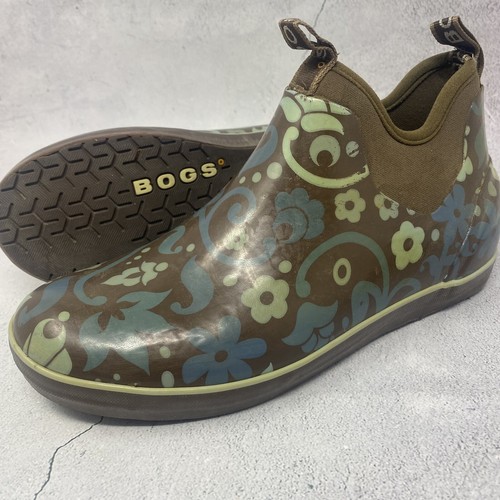 Bogs Women's Mattie Corsage Ankle Boots Sz 9 M Brown Pull On Snow Rain