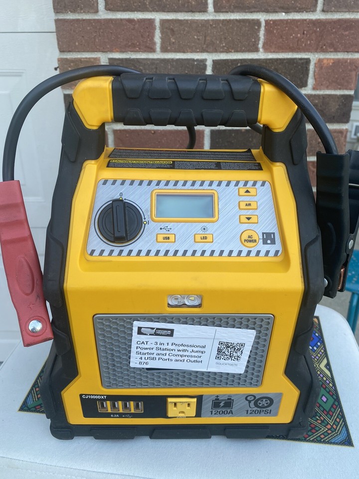CAT Power Station With 1200 Amp Jump Starter, Tire Compressor And Power