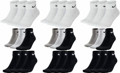 9 Paar Nike Socken One Quater Socks Herren Damen Kurze Socke Knöchelhoch